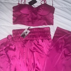 2 piece pink sincerely Jules size small outfit